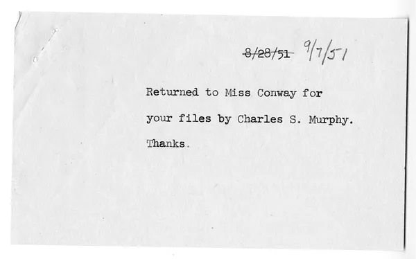 Correspondence Between President Harry S. Truman and William M. Boyle, Jr., with Related Material