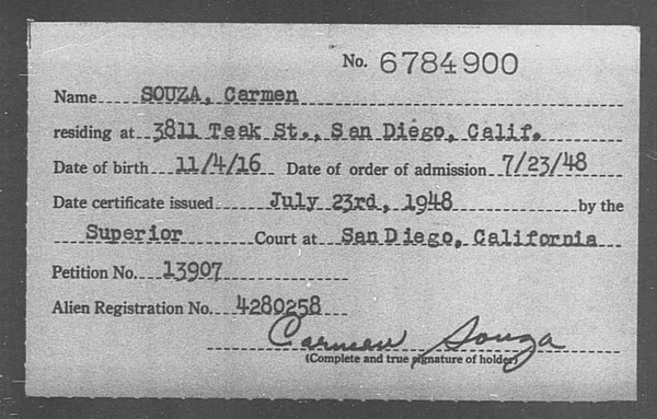 Souza, Carmen - 1948