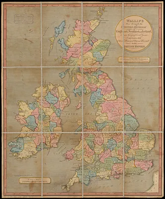 Wallis's tour through the United Kingdom of England, Scotland and Ireland, a new geographical game, comprehending all the cities, principal towns, rivers &c. in the British Empire