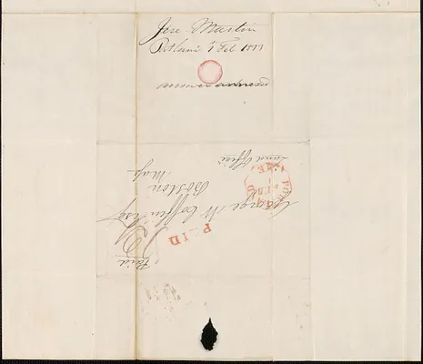 Jeremiah Martin to George Coffin, 1 February 1833