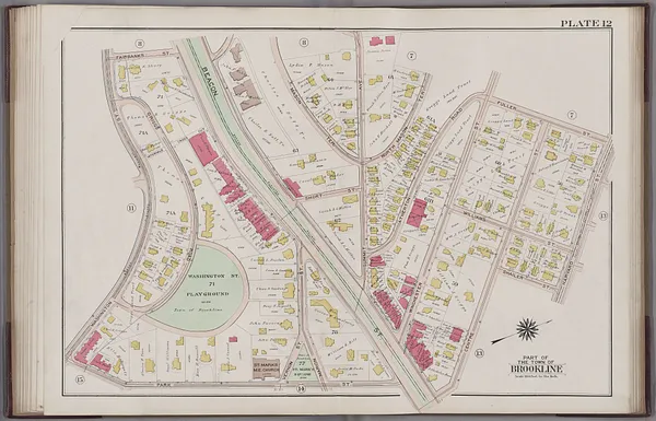 Atlas of the town of Brookline, Norfolk County, Massachusetts