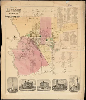 Plan of Rutland, Rutland County, Vermont