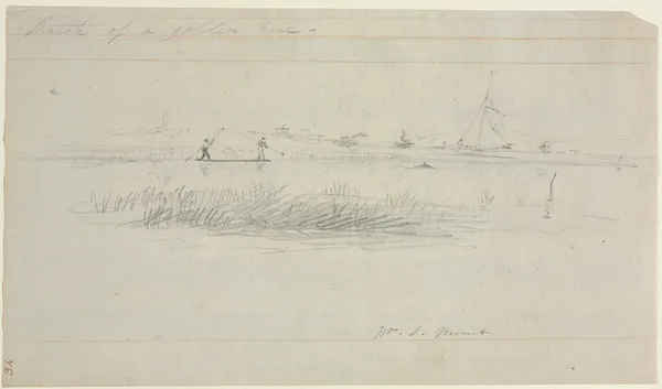 Eel Spearing at Setauket, Long Island, New York