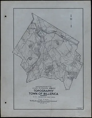 Topography Town of Billerica