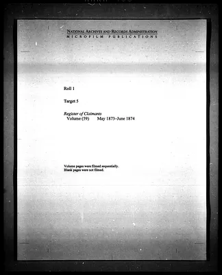 Register of Claimants from the State of South Carolina