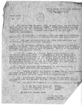 Field Order Number 23 by Order of Colonel Karl Klemm