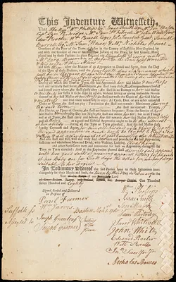 Elizabeth Dering indentured to apprentice with Ezra Bowman of Oxford, 23 February 1780