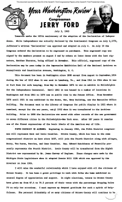 Ford Newsletter, July-Dec. 1963