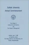 1987 Suffolk University commencement program, College of Arts & Sciences and Sawyer Business School