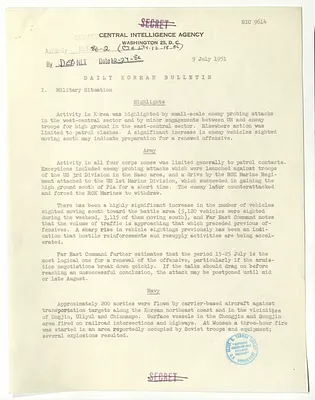 Memorandum, Daily Korean Bulletin