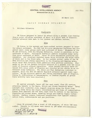Memorandum, Daily Korean Bulletin