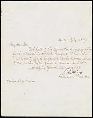 Letter from Patrick Robert Guiney, Boston, [Mass.], to William Lloyd Garrison, July 30th, 1875
