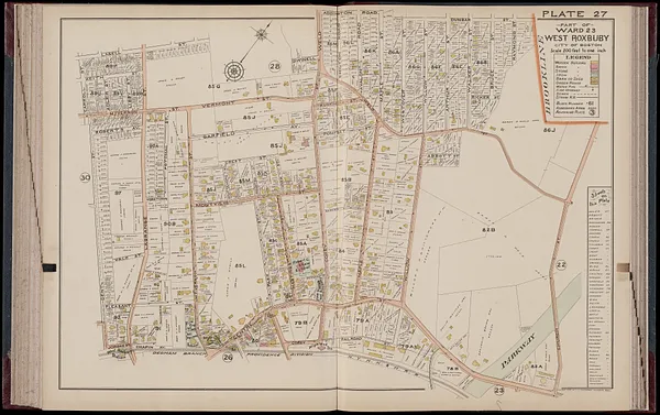Atlas of Dorchester, West Roxbury and Brighton, city of Boston