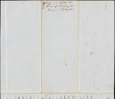 George Coffin to Judge John Palfrey, 3 July 1845