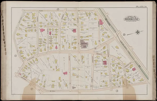 Atlas of the town of Brookline, Norfolk County, Massachusetts