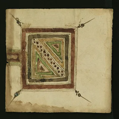 Right Side of a Double-page Frontispiece with Geometrical Design