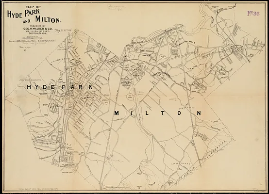 Map of Hyde Park and Milton