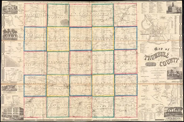 Map of Trumbull County, Ohio