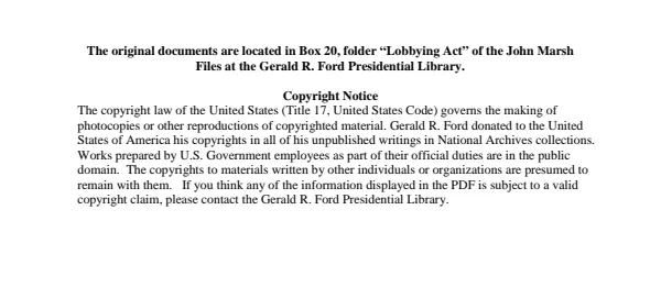 Lobbying Act