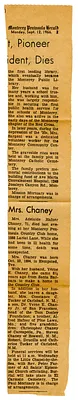 Obituary for Adelaide Hafner Chaney