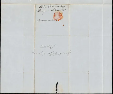 Levi Bradley to George Coffin, 19 December 1843