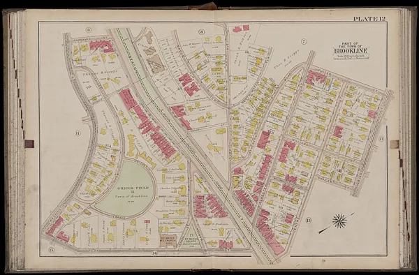 Atlas of the town of Brookline, Norfolk County, Massachusetts