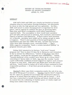 News Summaries - April 1974 [7 of 20]
