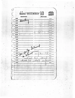 Lyndon Johnson's 1956 Desk Diary I, beginning 12/10/1956