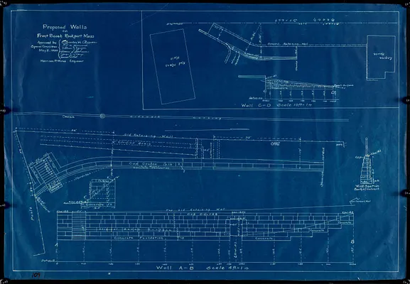 Proposed walls on Front Beach, Rockport, Mass.