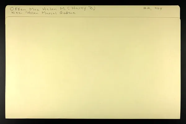 Offen, Mrs. Helen M. (Harry B.) nee Helen Muriel Godsoe
