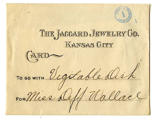Wedding Gift Card from Mrs. J. E. McDearmon