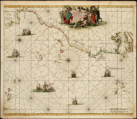 Barbariae et Guineae maritimi à freto Gibraltar ad fluvium Gambiae cum Insulis Salfis Flandrisis et Canaricis