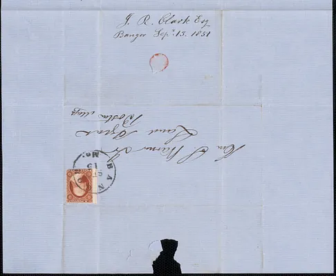I. R. Clark to Samuel Warner, 13 September 1851