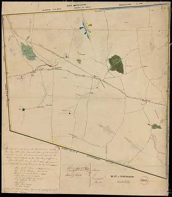 Plan of Townsend, surveyor's name not given, dated October 26, 1831