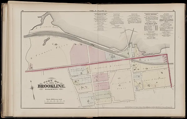 Atlas of the town of Brookline, Massachusetts