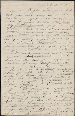 Albert Brisbane autograph letter signed to John Sullivan Dwight, New York, December 30, 1845