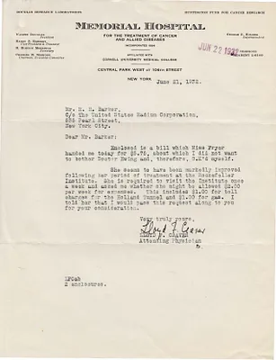 Letters Received to H.H. Barker, June 21, 1932