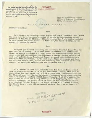 Memorandum, Daily Korean Bulletin