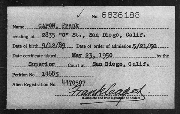 Capon, Frank - 1950