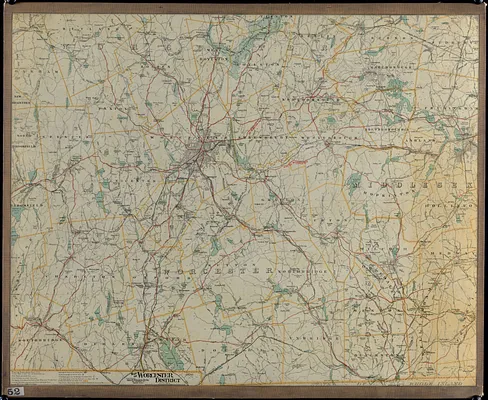 Map of Worcester District