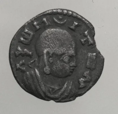 One of Two Coins Depicting Ousanas and an Anonymous King