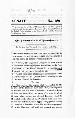 Senate Bill 189, Commonwealth of Massachusetts