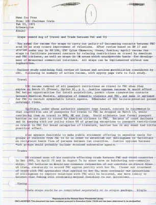 NSDM 105 (National Security Decision Memorandums Working Files)