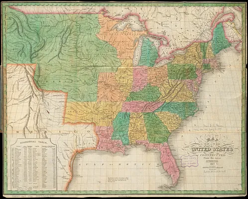 Map of the United States, constructed from the latest authorities