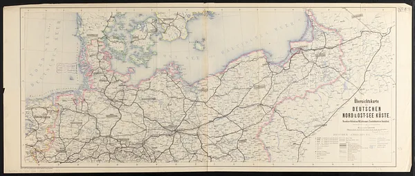 Übersichtskarte der Deutschen Nord u. Ost-see küste
