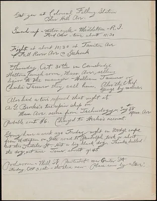 Supplementary Motions for a New Trial - Sixth Motion: Madeiros, handwritten notes