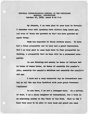 Extemporaneous remarks in Norwalk, Connecticut