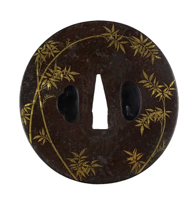 Tsuba with Bamboo