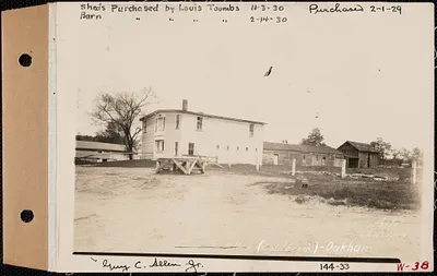 Guy C. Allen Jr., barn, Coldbrook, Oakham, Mass., Jun. 4, 1928