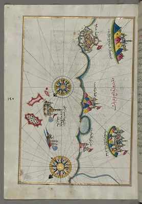 Map of the Italian Coast Between Termoli and Peschici